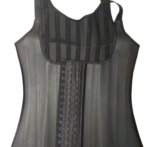 25 Steel Bones Adjustable Strap Latex Tummy Control Slimming waist trainer Body Shaper Corset Vest