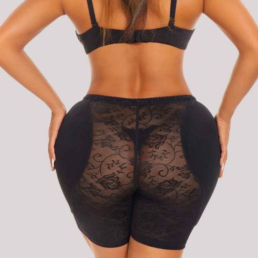 Floral detachable pad Shapewear short Butt enhancer booty lifter