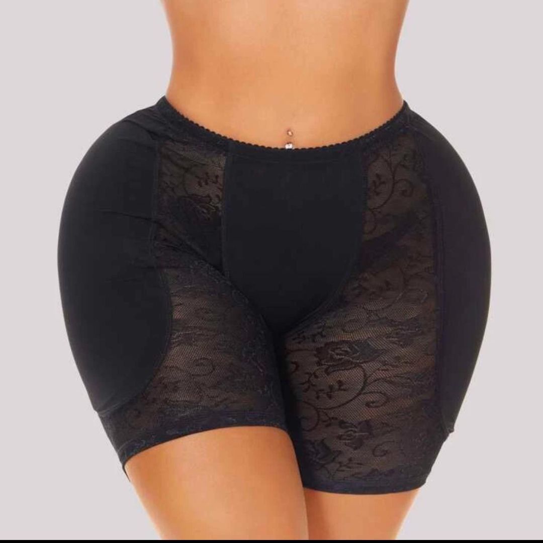 Floral detachable pad Shapewear short Butt enhancer booty lifter