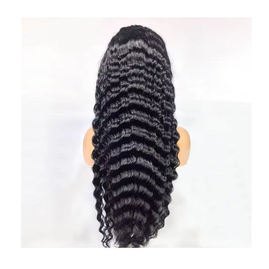 Deep waves human hair wigs 13x4 lace frontal